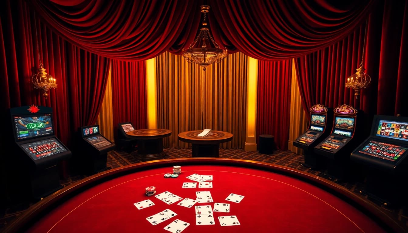 Vivez l'excitation du casino en ligne argent réel France avec des tables de jeu vibrantes et une ambiance luxueuse.