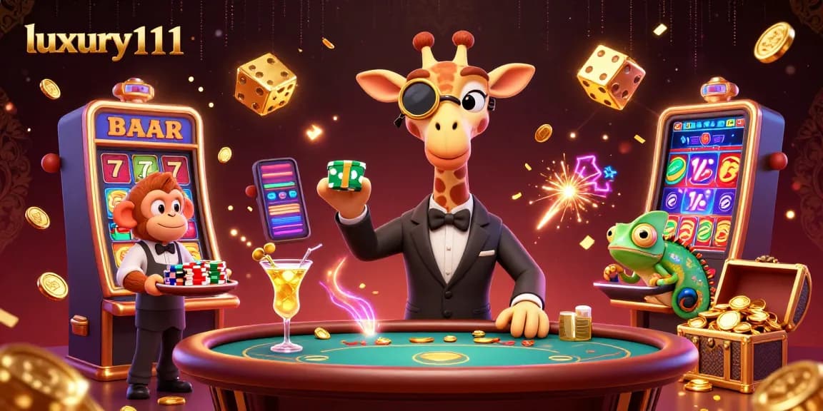 Play winning games at luxury111 with a vibrant casino atmosphere featuring dynamic characters and action.