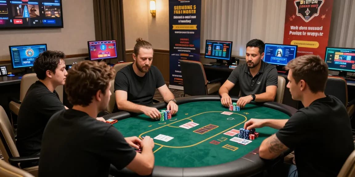 Trải nghiệm sòng bạc Jin88 online với người chơi hào hứng xung quanh bàn poker ảo.