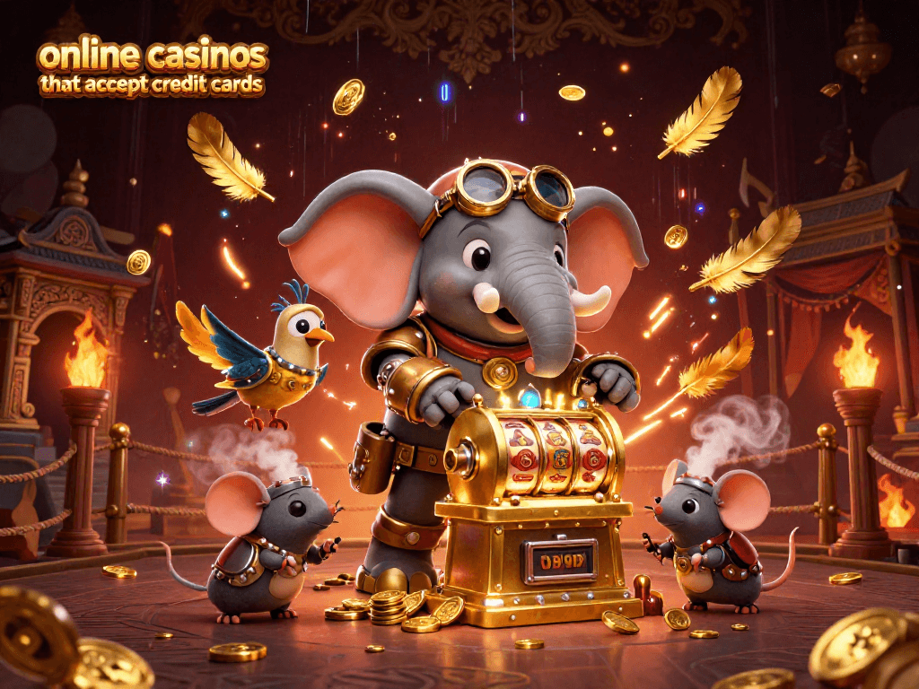 Explore exciting gameplay at online casinos that accept credit cards with vibrant steampunk characters.