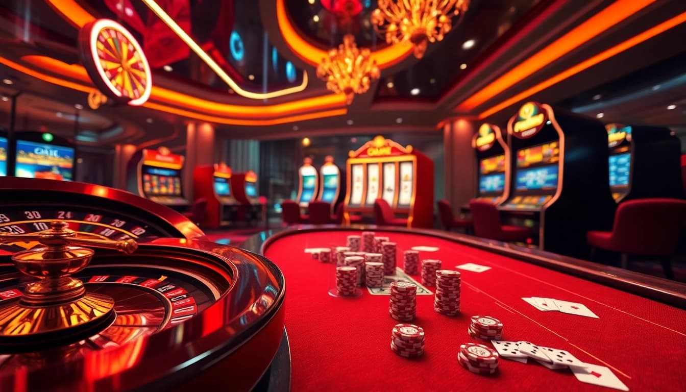 Vivez le frisson des casinos en ligne Français avec des éléments de jeu dynamiques et du luxe.