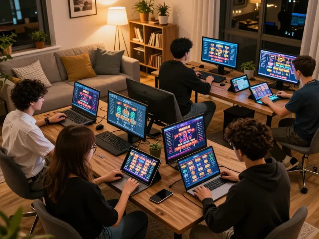 Engaging gameplay at home with casino esteri per italiani players interacting with various online platforms