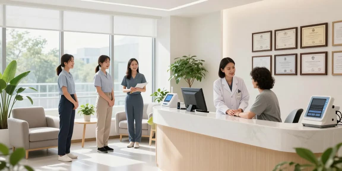 Hair transplant Istanbul clinic with caring staff and patient consultation in a modern healthcare setting.