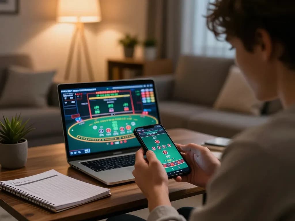 Engaging online casinos in Canada reddit gameplay scene on smartphone with strategic card gaming.