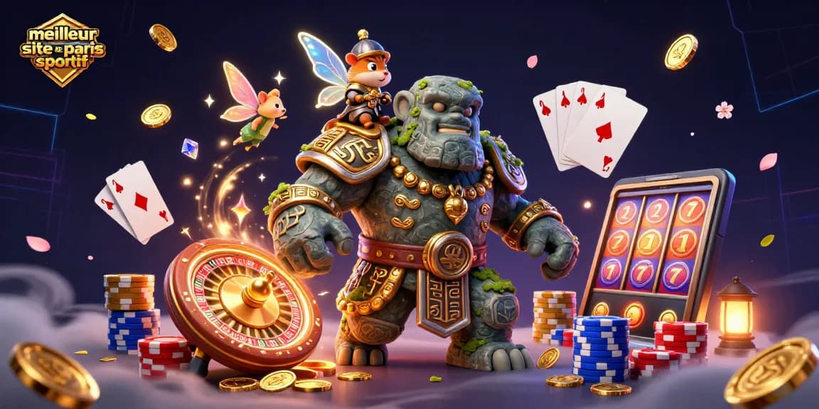 Meilleur site de paris sportif : misez avec le gardien golem et un chevalier hamster.
