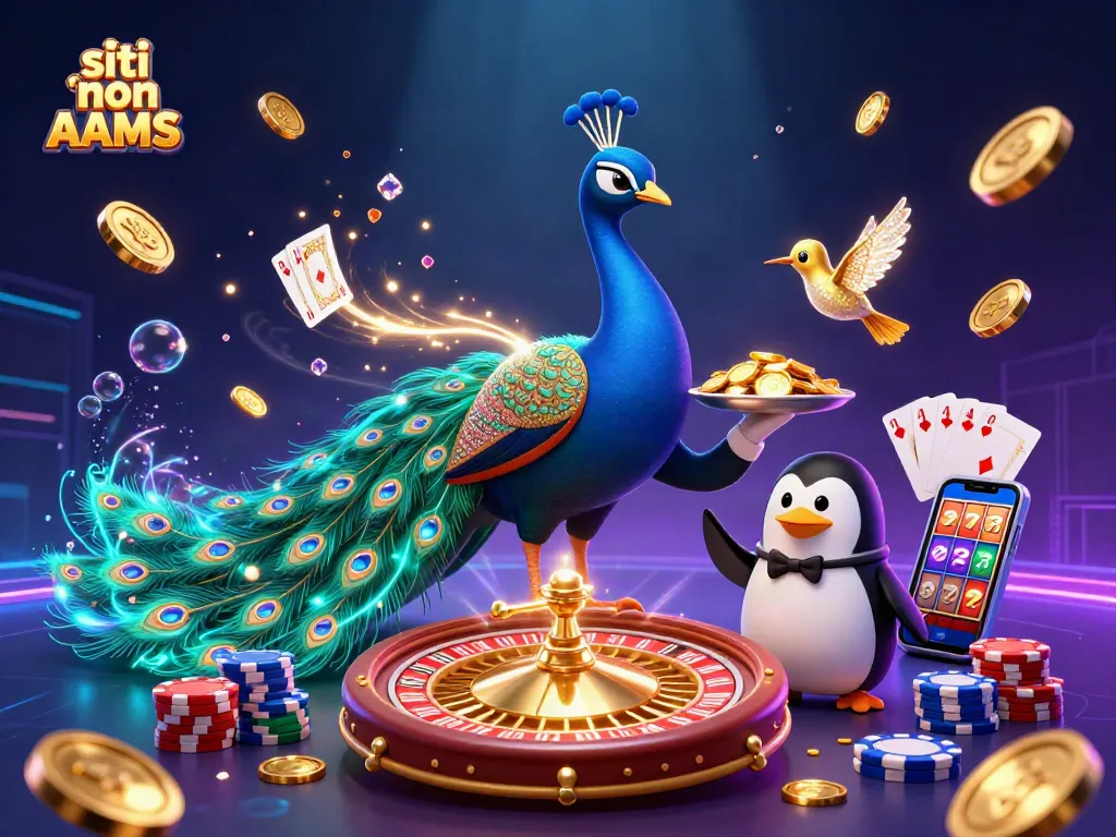 Vinci con siti non AAMS godendo di giochi d'azzardo con elementi divertenti e colorati.