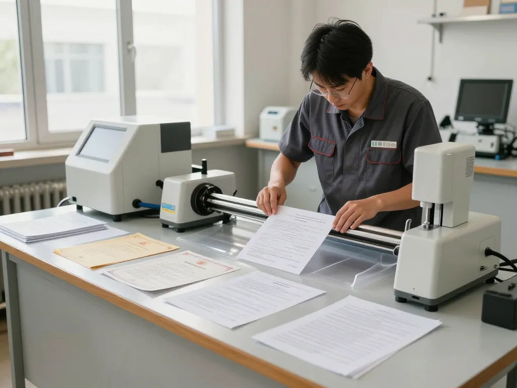 Expert plastic removal service demonstrating document care at Địa chỉ bóc ép plastic facility.