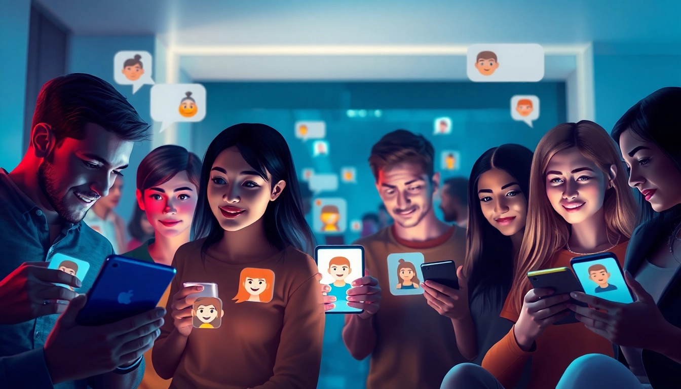 Engaging interactions with AI chat sex chatbots on digital devices.
