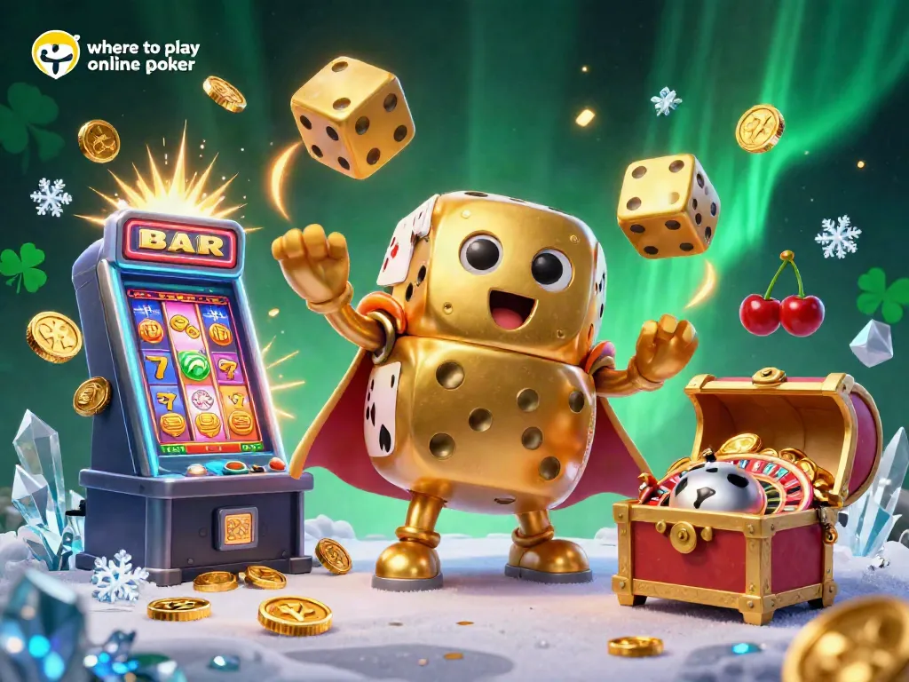 Engage with the top venues to play online poker in Singapore through a vibrant casino scene featuring golden dice.