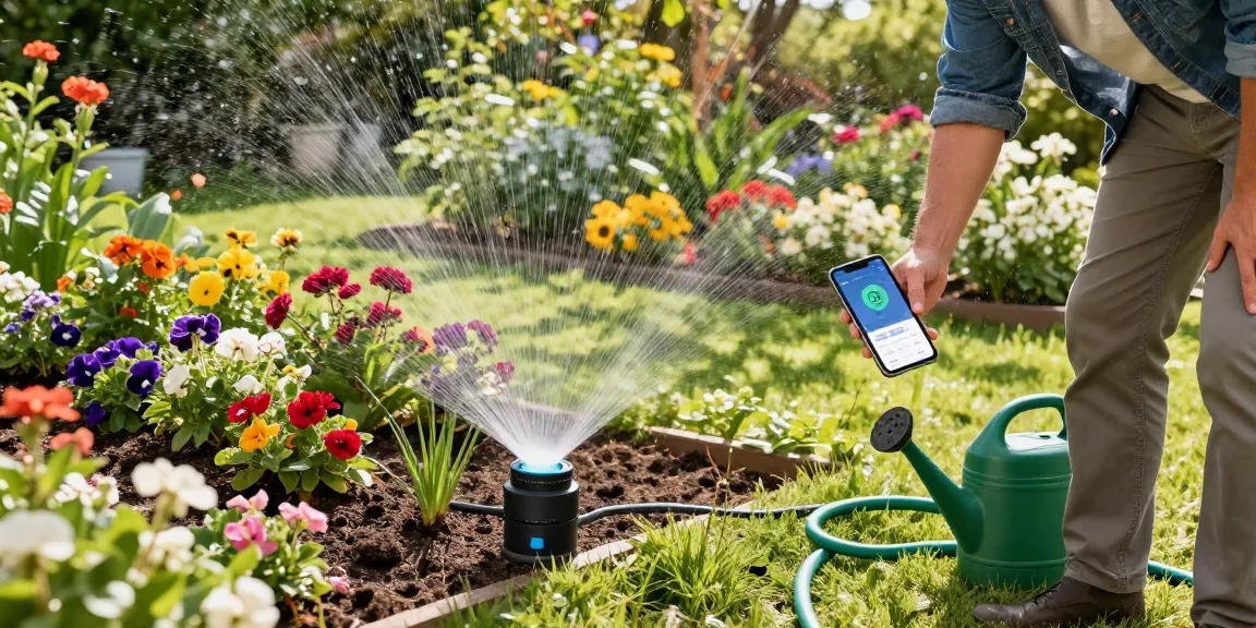 Optimized rainpoint smart sprinkler controller setup for a thriving home garden.