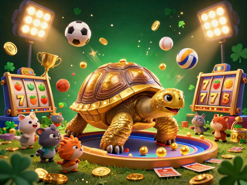 Engage with สล็อต slots through an exciting 3D scene filled with animated elements and vibrant colors.