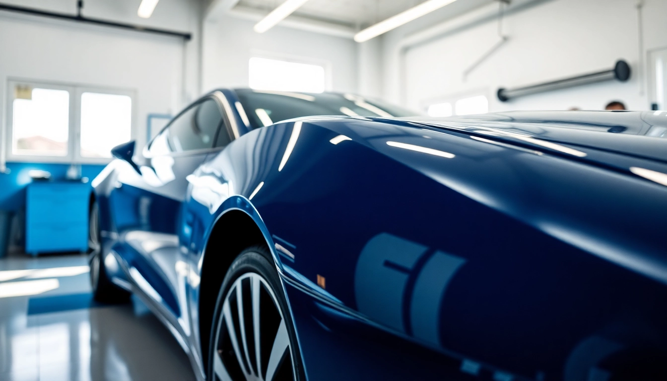 Applying salt protection ceramic coating on a vehicle with professional detailing tools.