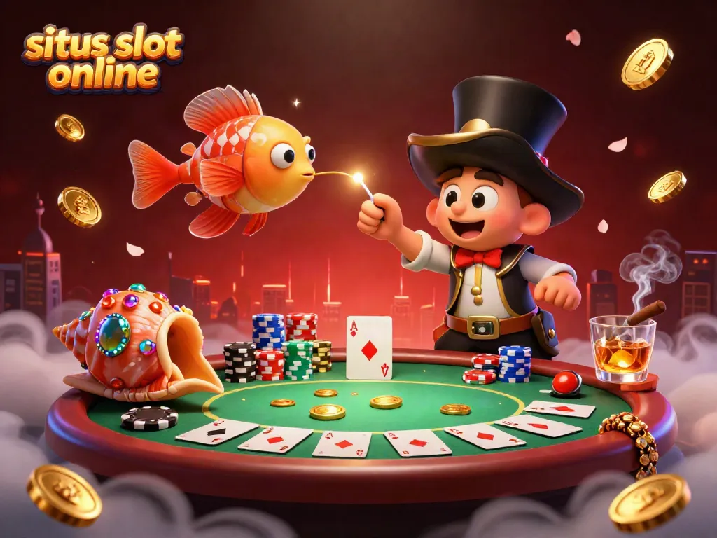 Permainan seru di situs slot online dengan karakter unik dan elemen kasino menarik.
