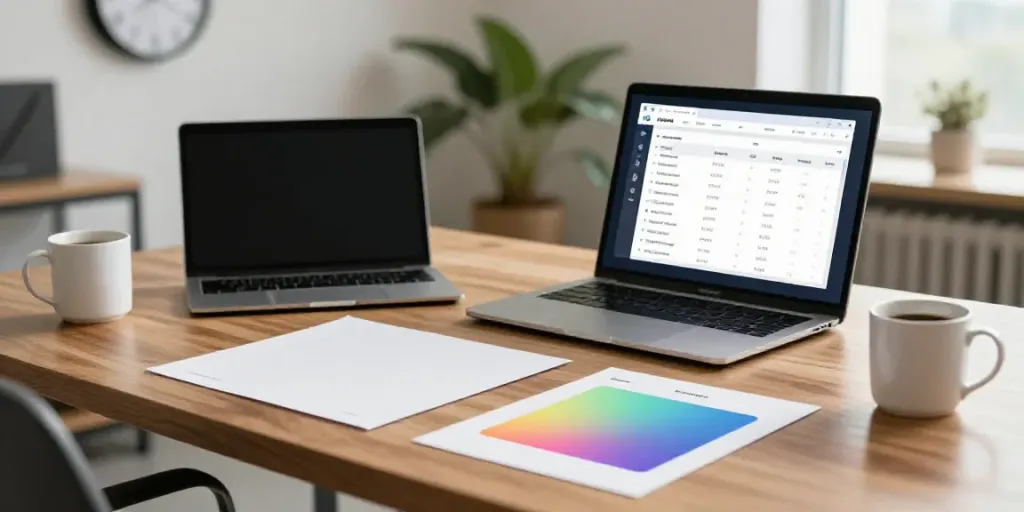 AI transcription service pricing review in modern office workspace