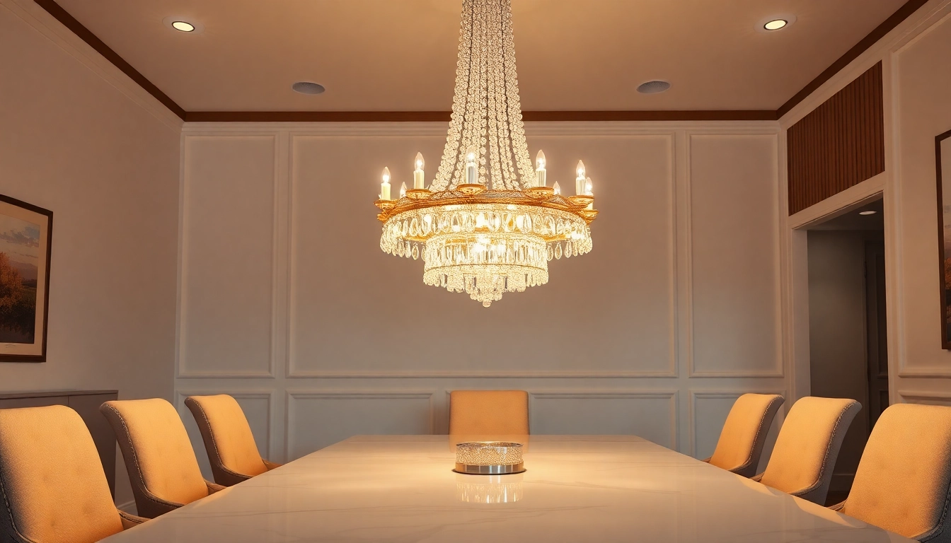 Illuminate your space with an elegant island chandelier featuring intricate details.