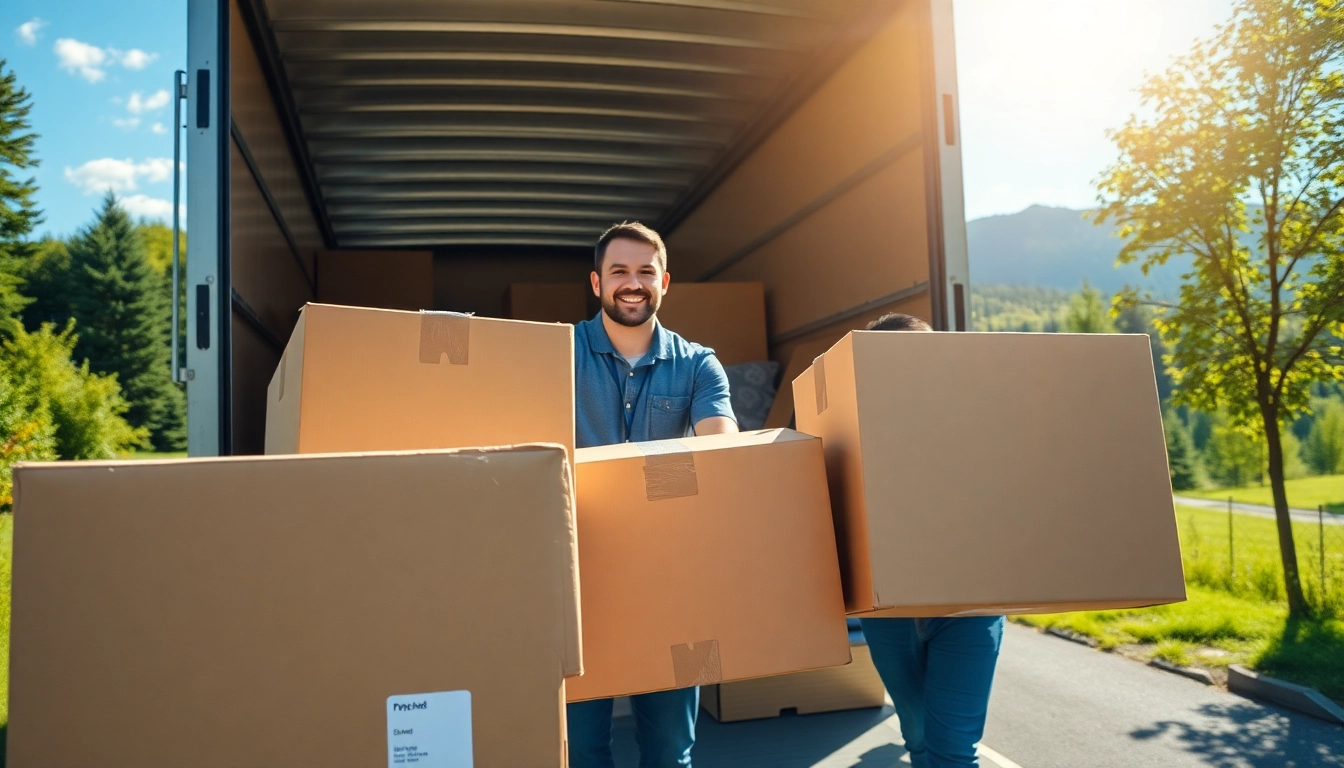 Efficient province to province movers expertly load a truck, showcasing teamwork and professionalism.