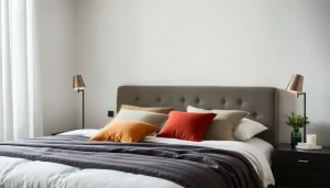 Cuscini per letto decorativi e confortevoli su un materasso elegante per un riposo ottimale.