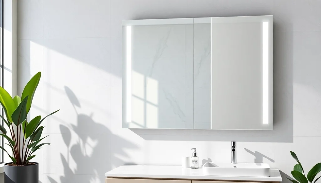 Optimieren Sie Ihren Raum mit einem stilvollen spiegelschrank led mit modernem Design und effizienter Beleuchtung.