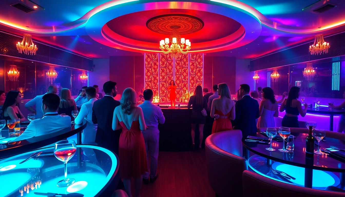 Dinner sxm atmosphere at Club Noir, featuring luxurious seating, vibrant cocktails, and stunning performances.