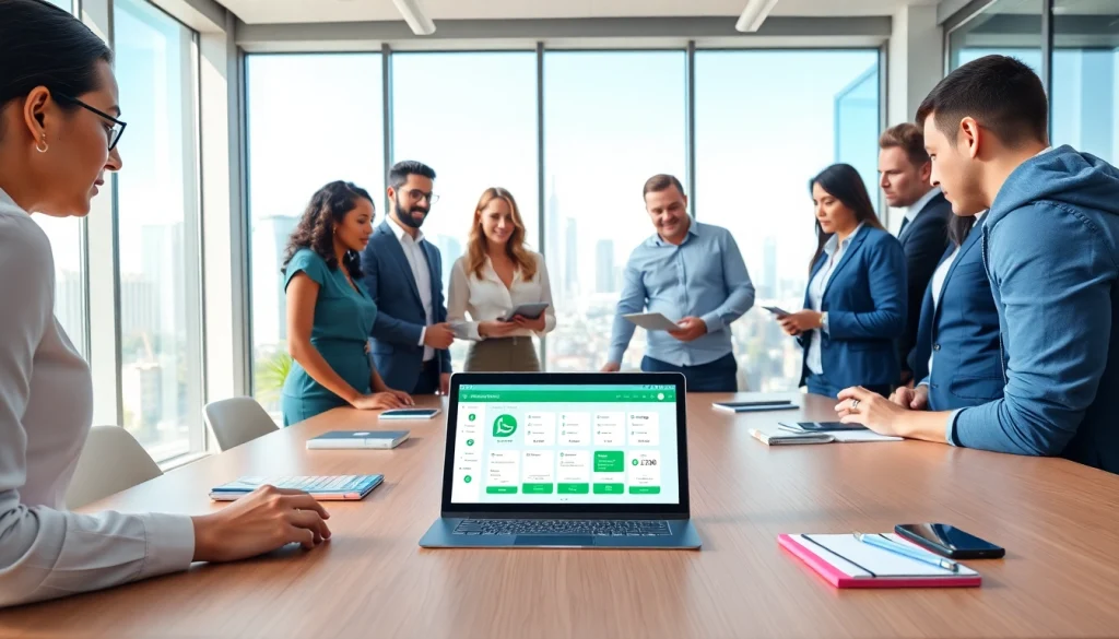 Explore team collaboration while discussing innovative strategies with WhatsApp Smart CRM tools.