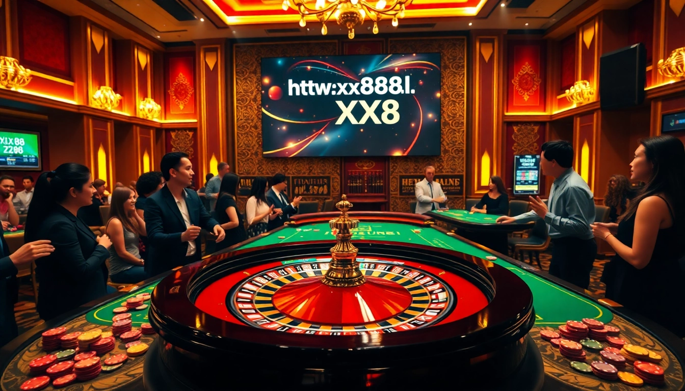 Experience the thrill of live gambling at https://xx88.nl/ with an exciting roulette game atmosphere.