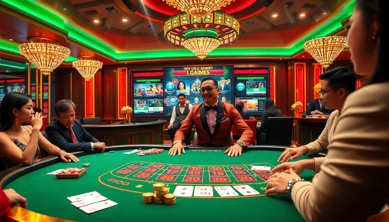 Experience the excitement of XX 88 as players engage at a luxurious casino table.