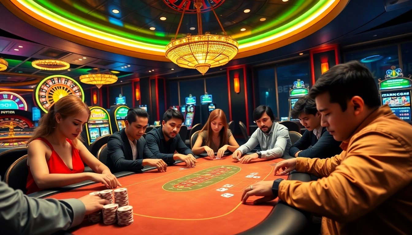 Tham gia vào các cuộc chơi gay cấn tại bàn Bet VIP với những chip poker rực rỡ và màn hình cược được chiếu sáng.