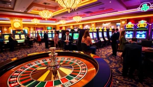 Players experience thrilling moments at Luckywin Casino's glamorous roulette table.