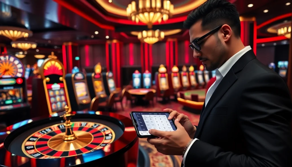 Experience thrilling betting action at 7upbet, featuring a vibrant casino atmosphere with roulette and poker.