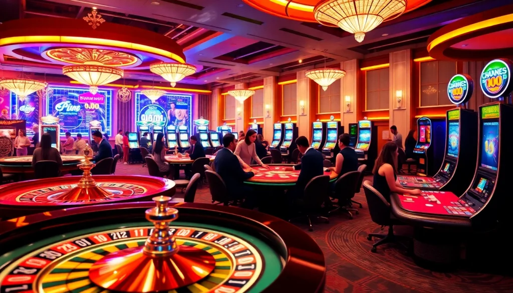 Win big at https://okfun.uk.net/ with a vibrant casino experience featuring roulette and poker tables.