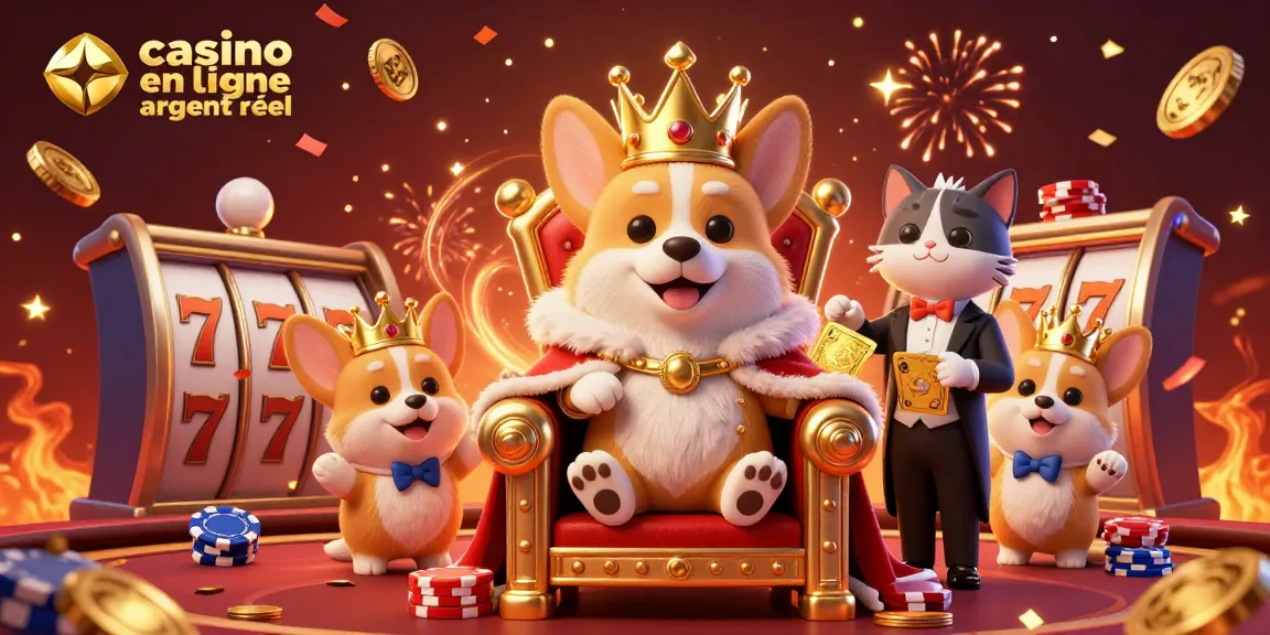 Vivez l'expérience des jeux de casino en ligne argent réel avec cette illustration dynamique.