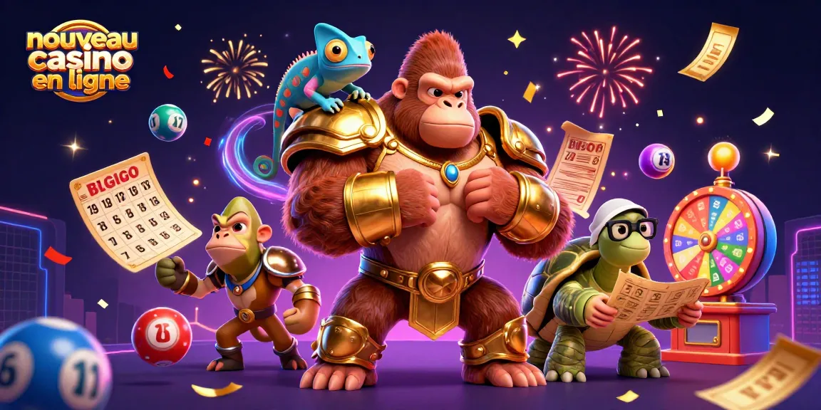 Découvrez le nouveau casino en ligne avec un roi gorille puissant et un caméléon espion entourés de jeux dynamiques.