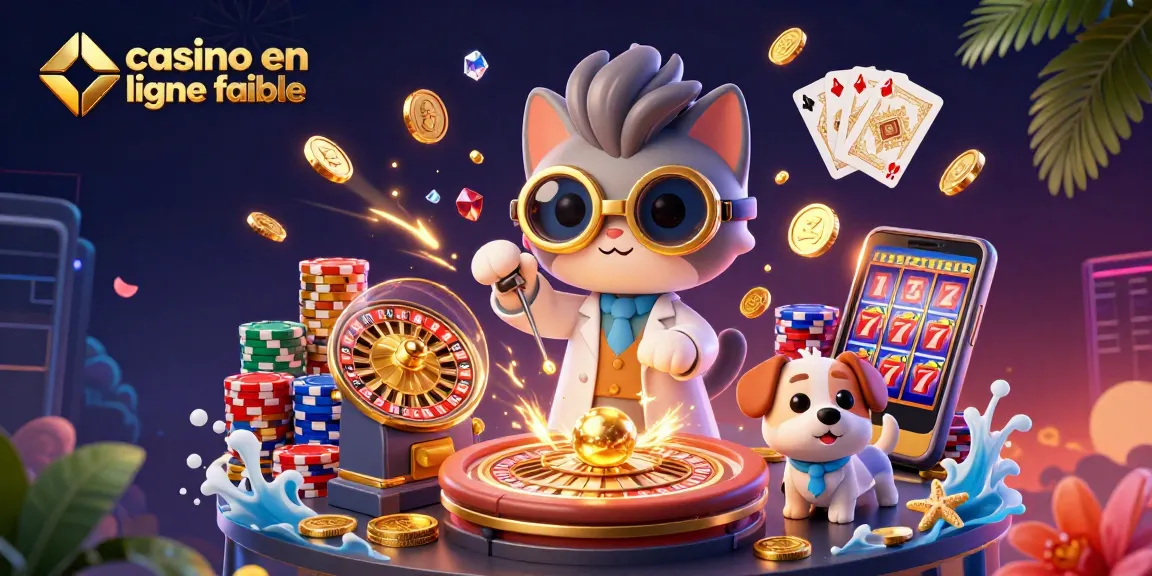 Illustration d'un chat scientifique fou créant des machines à pièces d'or, casino en ligne fiable en jeu