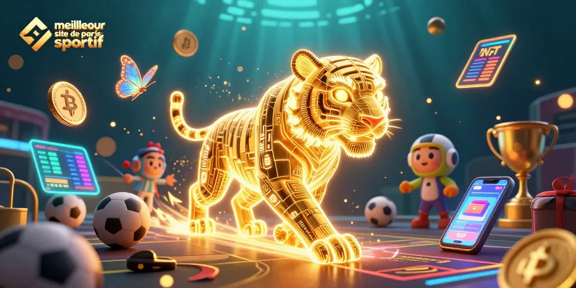 Pariez sur le meilleur site de paris sportif avec le tigre énergétique au cœur d'une scène dynamique.