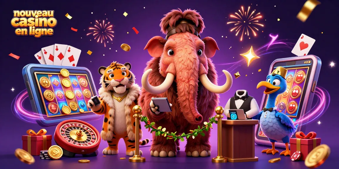 Évaluez les jackpots au nouveau casino en ligne avec un mammouth bouncer et un tigre VIP !