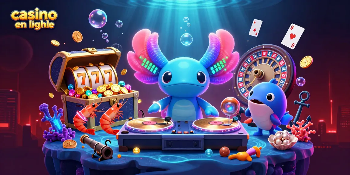 Plongée dans l'univers ludique du casino en ligne sur mobile avec des animations marines et des jeux
