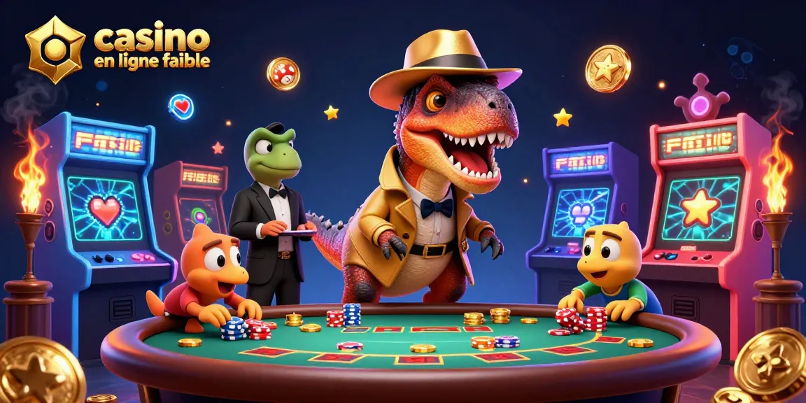 Jouez au casino en ligne fiable avec des personnages de jeux 3D dans un cadre coloré et dynamique.